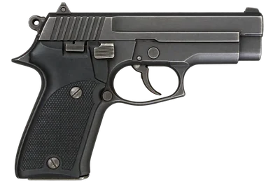 Astra-Unceta y Cia A-100 handgun, left-side profile render