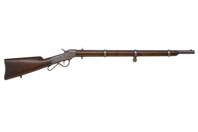 Ballard Military Rifle rifle, left-side profile render