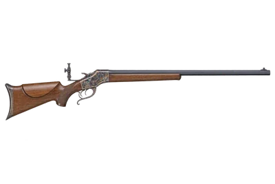Ballard No. 6 Schuetzen rifle, left-side profile render