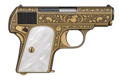 Beistegui Libia handgun, left-side profile render