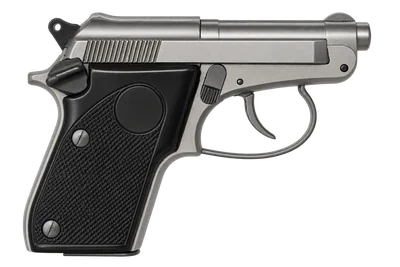 Beretta 21A handgun, left-side profile render