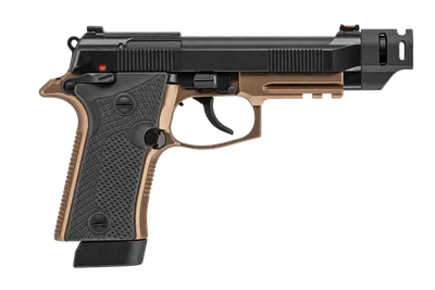 Beretta 80X Cheetah Tactical Bronze handgun, left-side profile render