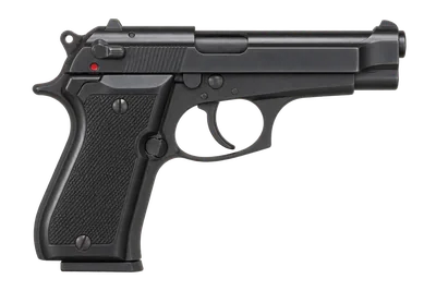 Beretta 83 handgun, left-side profile render