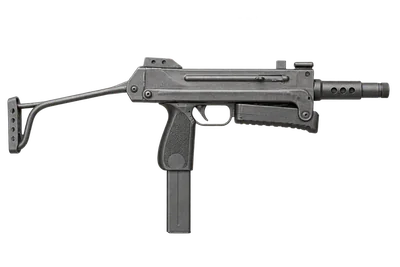BXP submachine gun, left-side profile render