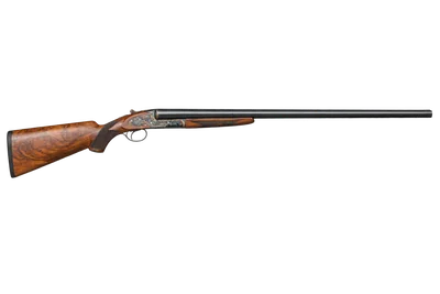 L.C. Smith Long Range Wild Fowl shotgun, left-side profile render