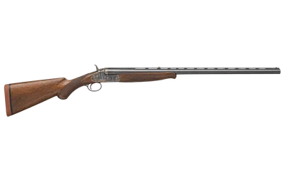 L.C. Smith Single Barrel Trap shotgun, left-side profile render