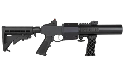 Lamperd 37mm Double Action Launcher shotgun, left-side profile render