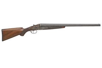 Lefever A Grade shotgun, left-side profile render