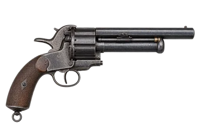 Baby LeMat revolver, left-side profile render