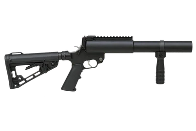 LMT 37mm Tactical Single Launcher shotgun, left-side profile render