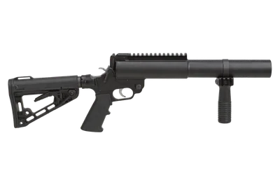 LMT 40mm Tactical Single Launcher shotgun, left-side profile render