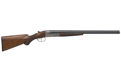 Parker Brothers AHE shotgun, left-side profile render