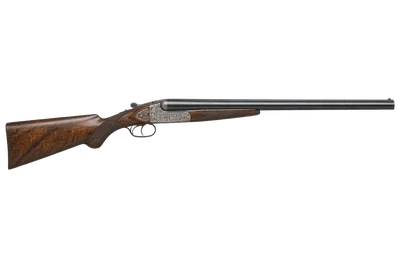 Parker Brothers BH shotgun, left-side profile render