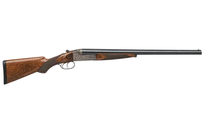 Parker Brothers DHE shotgun, left-side profile render