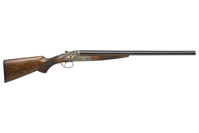 Parker Invincible shotgun, left-side profile render