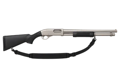 Remington 870 Marine Magnum shotgun, left-side profile render