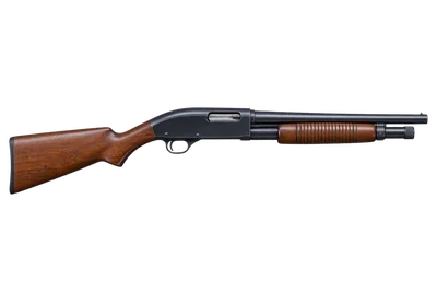 Remington Model 11 Riot shotgun, left-side profile render