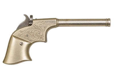 Remington Rider Single Shot Parlor Pistol handgun, left-side profile render