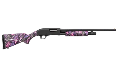 Savage 320 FIELD GRADE COMPACT MUDDY GIRL SERENITY shotgun, left-side profile render