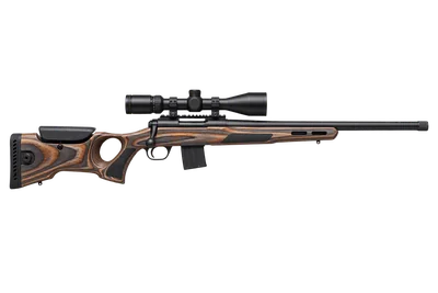 Savage 93R17 BVXP-SR AT-ONE rifle, left-side profile render