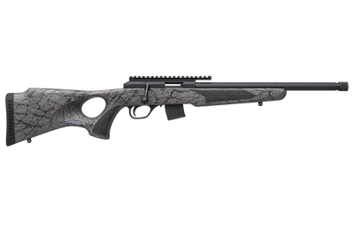 Savage A22 TIMBERLITE THUMBHOLE rifle, left-side profile render