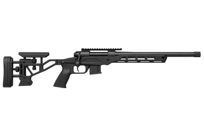 Savage B22 PRECISION TITANIUM BLUE rifle, left-side profile render