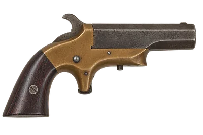 Southerner Derringer handgun, left-side profile render