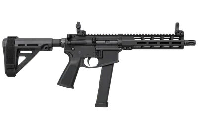 Spike's Tactical ST-9 9MM Factory SBR rifle, left-side profile render