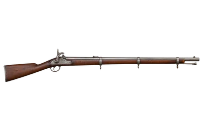 Springfield Model 1816 Musket rifle, left-side profile render