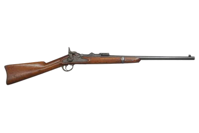 Springfield Model 1868 Trapdoor rifle, left-side profile render
