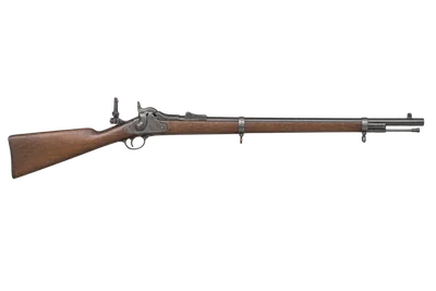 Springfield Model 1879 Trapdoor Rifle rifle, left-side profile render