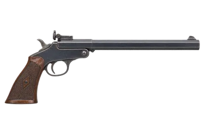 Stevens Gould Model Target Pistol handgun, left-side profile render