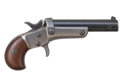 Stevens No. 41 Tip-Up Pistol handgun, left-side profile render