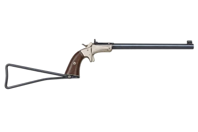 Stevens Tip-Up Pocket Rifle rifle, left-side profile render