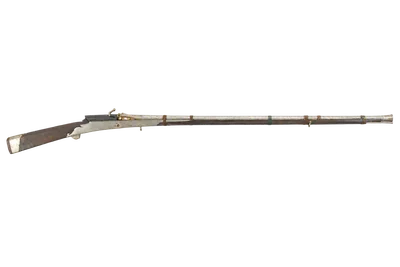 Toradar Matchlock rifle, left-side profile render