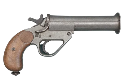 Webley No.1 Mk.V Signal Pistol handgun, left-side profile render