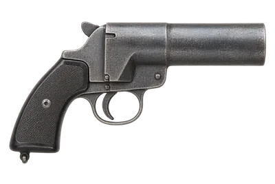 Webley No.3 Mk.I Signal Pistol handgun, left-side profile render