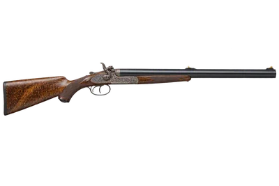 Westley Richards .700/.577 Droplock rifle, left-side profile render